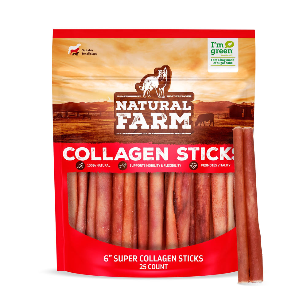 Natural Farm piel de res Angus 100% en masticable, fuente de proteína.