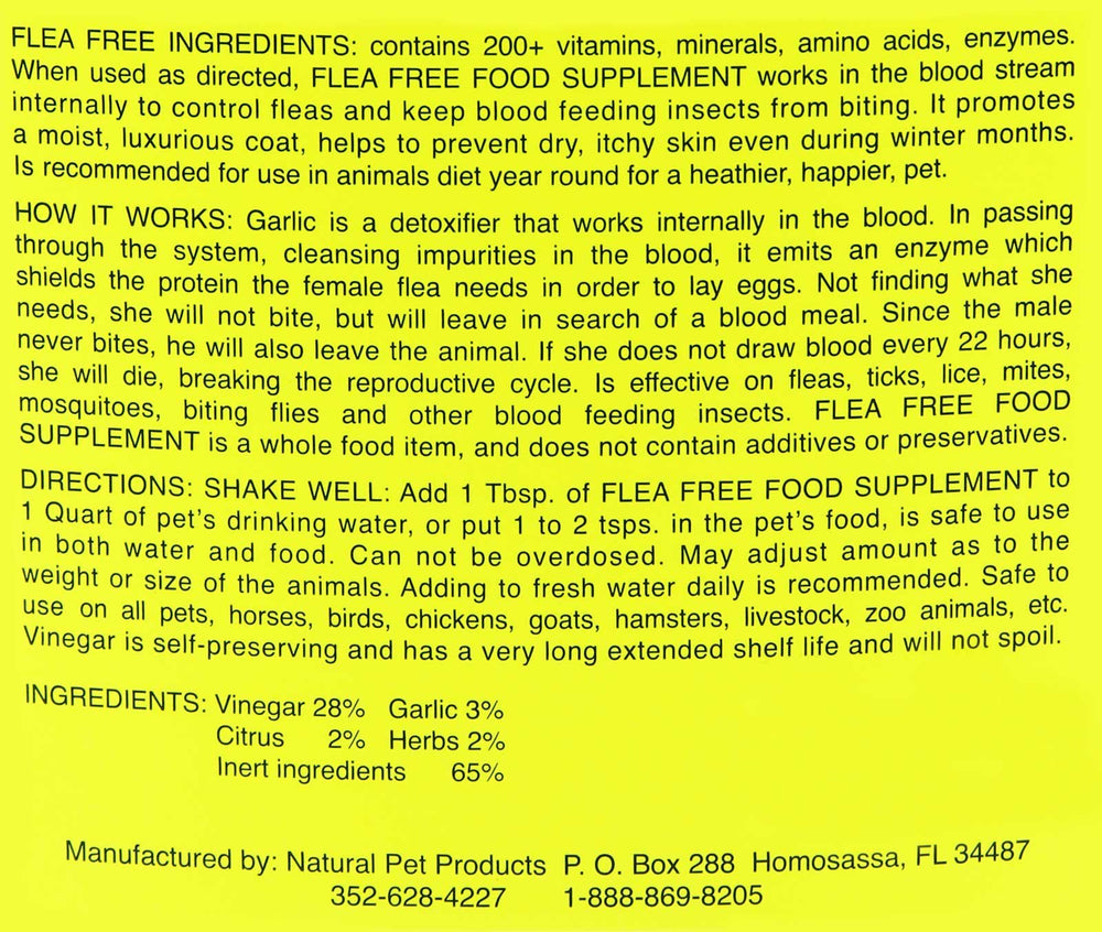 Natural Pet Products ajo orgánico, ingrediente clave para mascotas