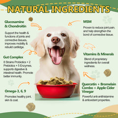 NATURE TARGET glucosamina para perros, apoyo a la movilidad y articulaciones.
