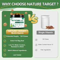 NATURE TARGET probióticos para perros, apoyo digestivo para una digestión equilibrada.