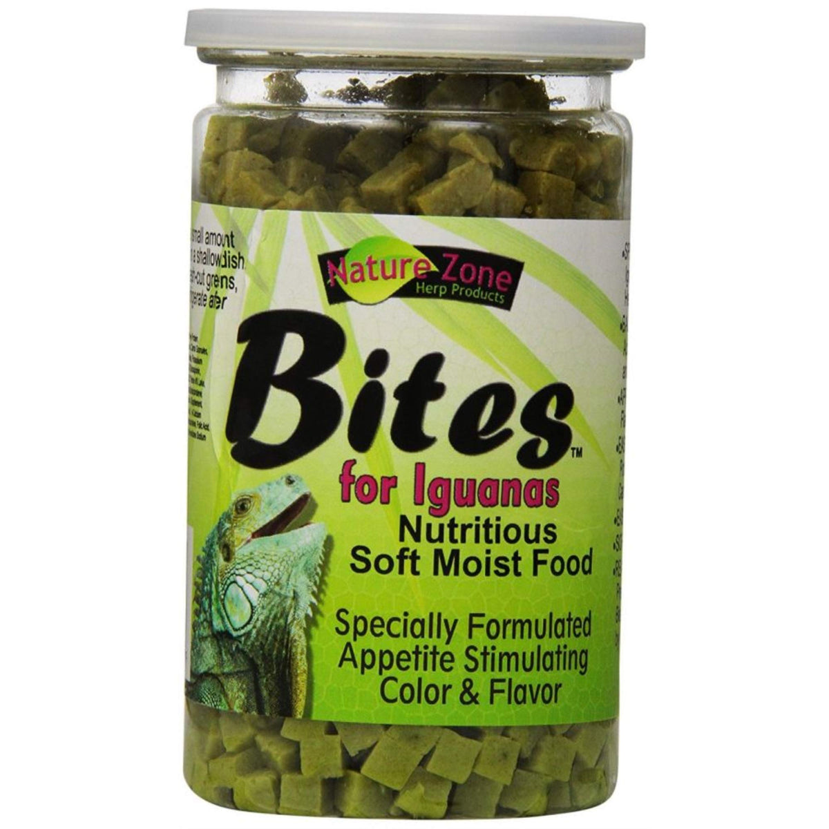 Nature Zone Iguana Bites, empaque de nueve onzas, alimento suave para iguanas lista para comer