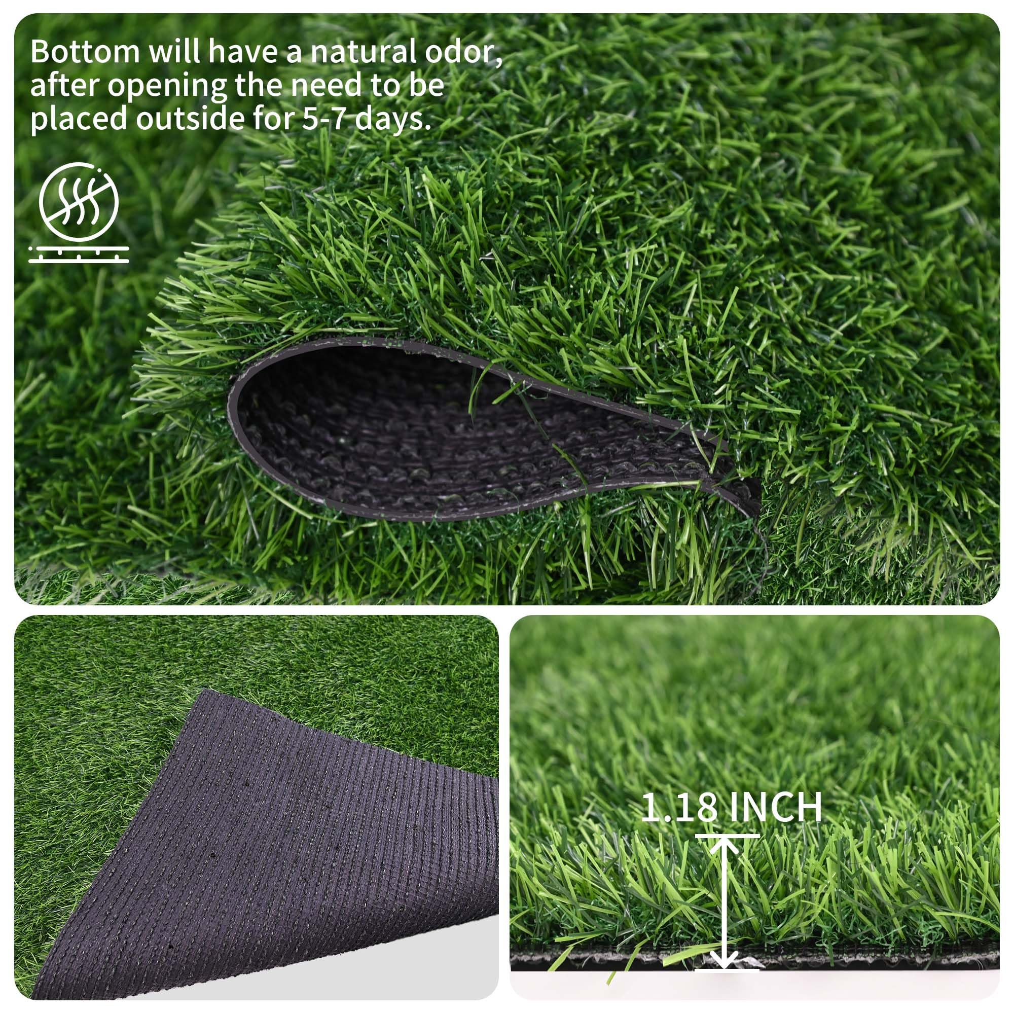 Naturei alfombra cesped artificial para interior y exterior resistente a la intemperie