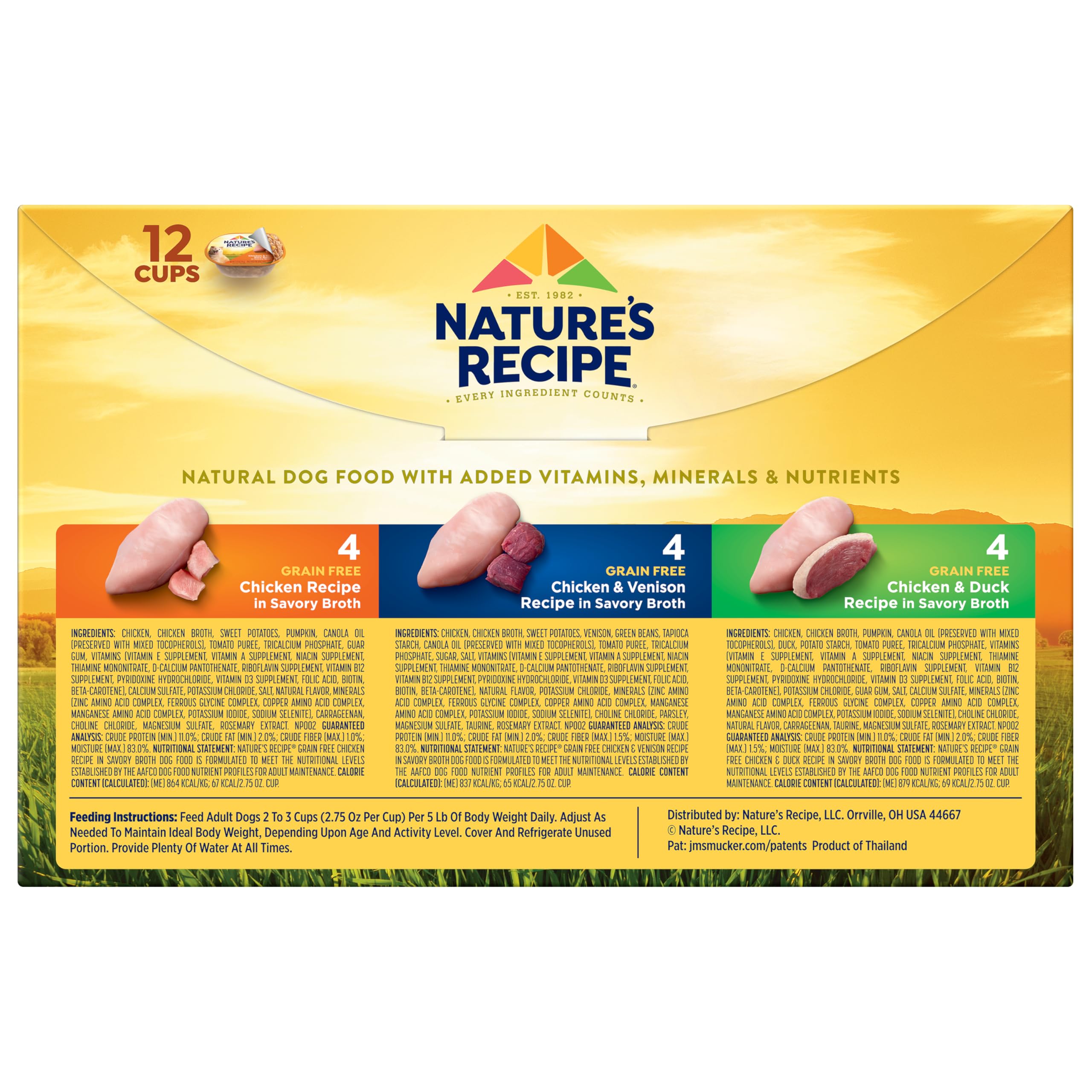 Nature's Recipe sin conservantes artificiales, caldo sabroso para perros.