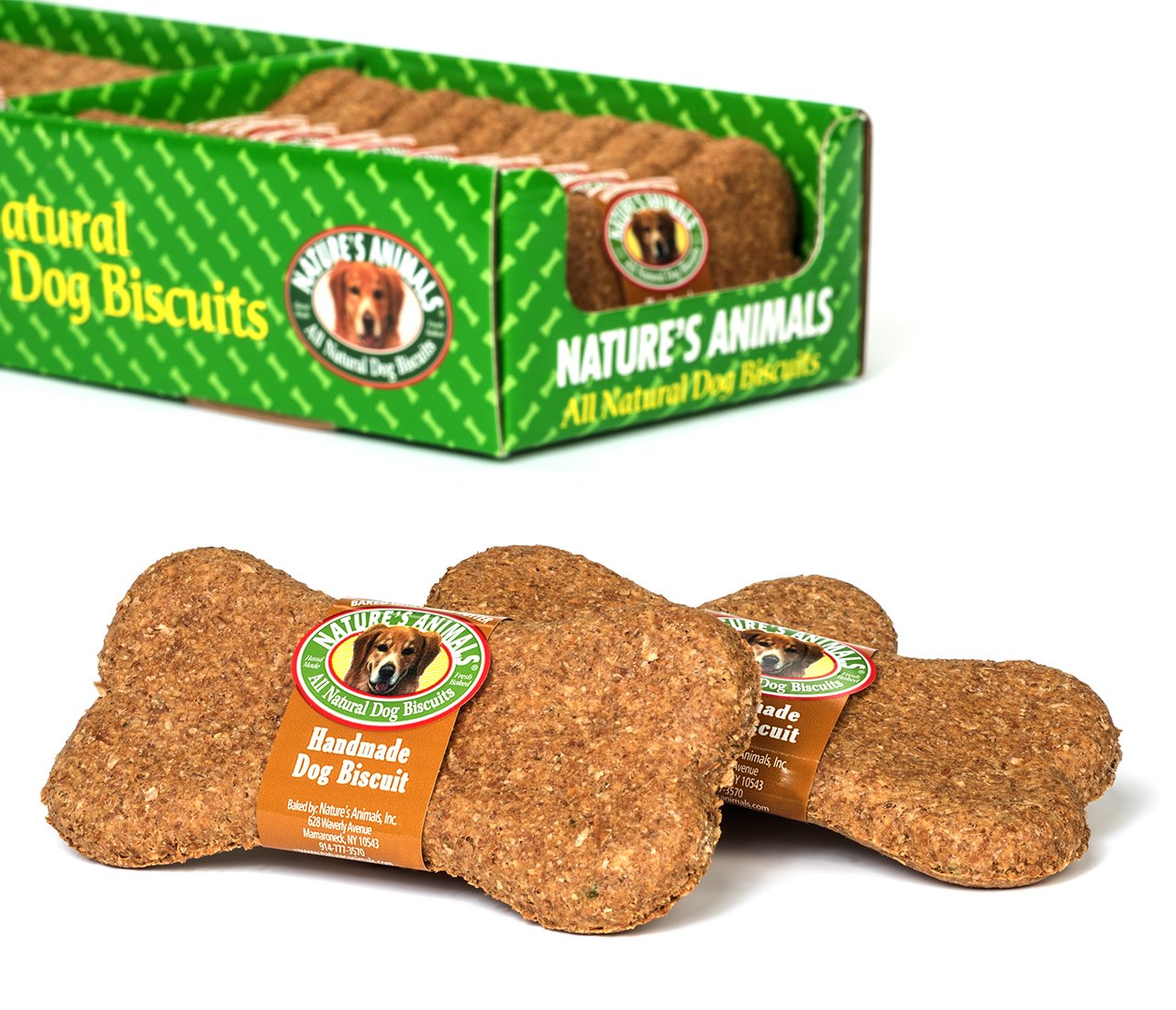 Nature's Animals galletas con aceite de maíz y tocols para conservar frescura.