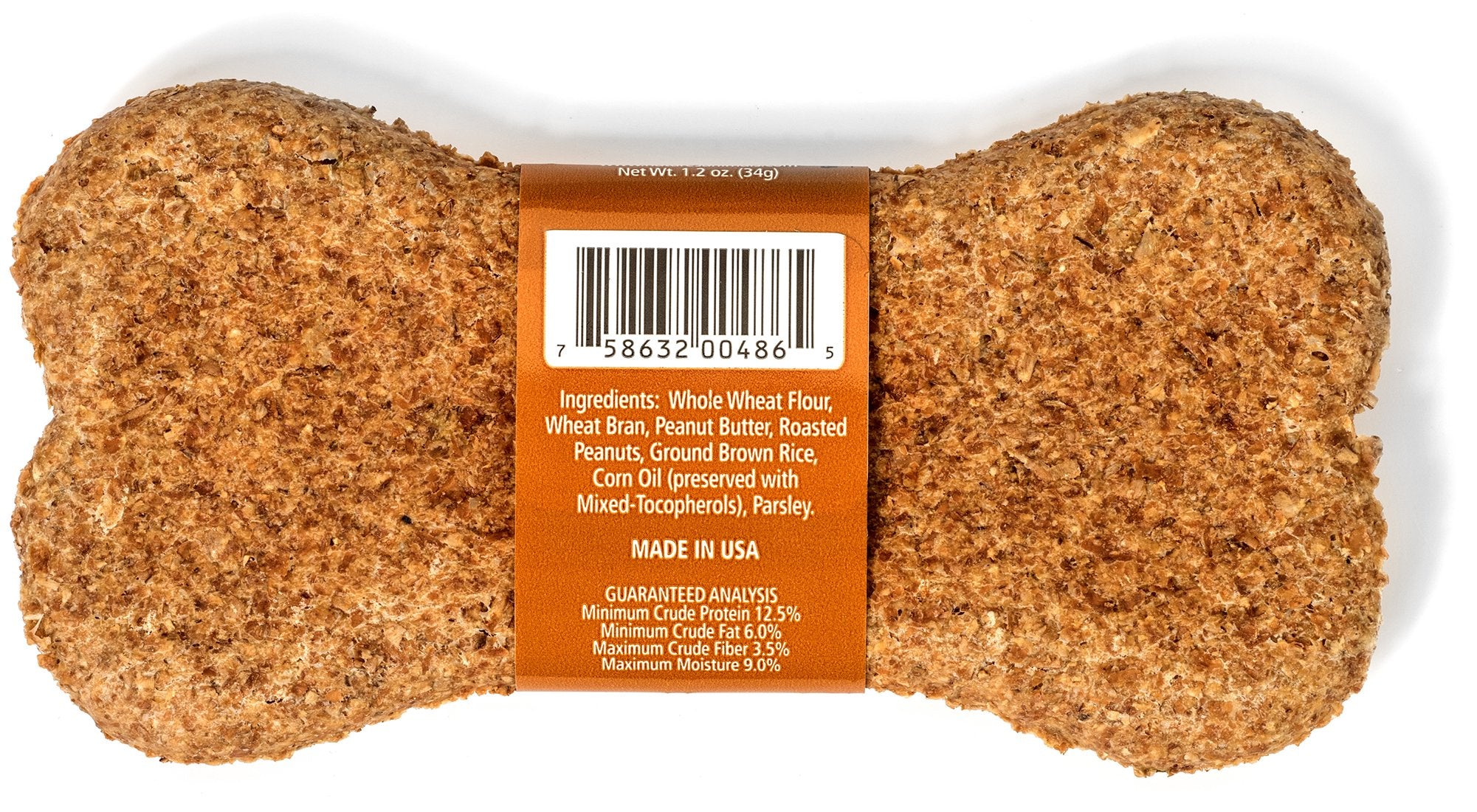 Nature's Animals galletas de arroz integral molido para perros.