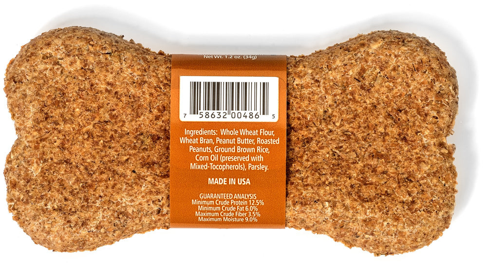 Nature's Animals galletas de arroz integral molido para perros.