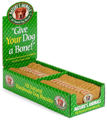 Nature's Animals galletas originales para perros en paquete, sabor natural.