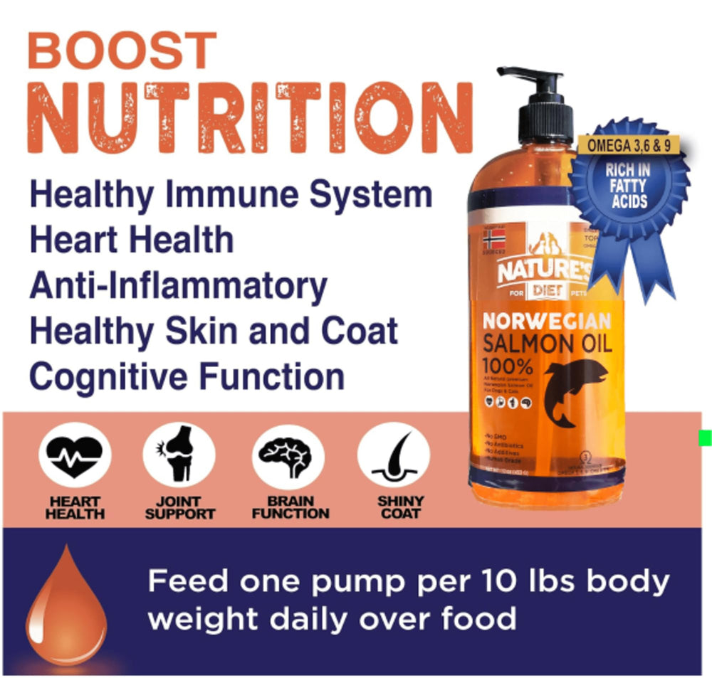 Nature's Diet Pet beneficios para corazón, cerebro e inmunidad.