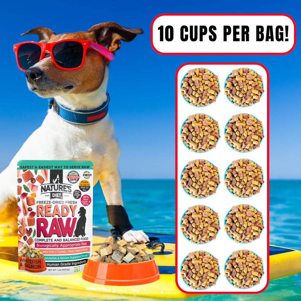 Nature's Diet Ready Raw: ingredientes de grado humano para todas las etapas.