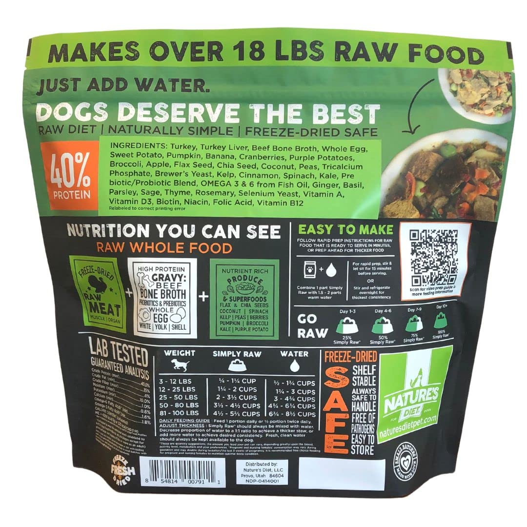 Nature's Diet Simply Raw omega-3-6-9, grasas saludables para pelaje brillante.