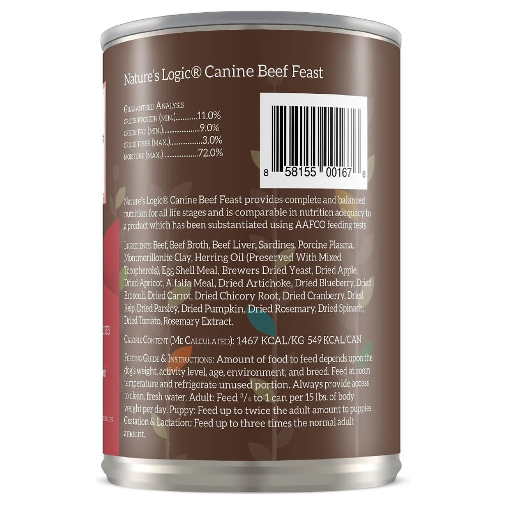 Nature's Logic paquete de 12 latas de 13.2 oz, conveniencia diaria