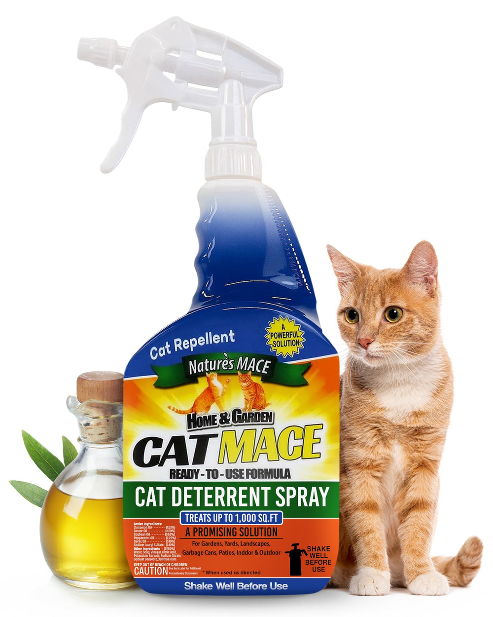 Nature's MACE Cat Mace: botella frontal lista para uso inmediato