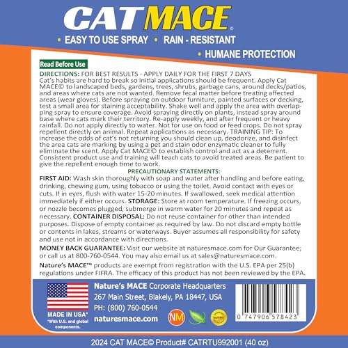 Nature's MACE Cat Mace: listo para usar sin mezclas