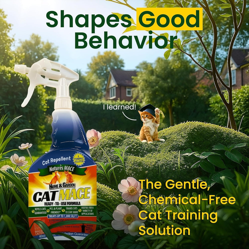Nature's MACE Cat Mace: patio y terrazas al aire libre sin gatos