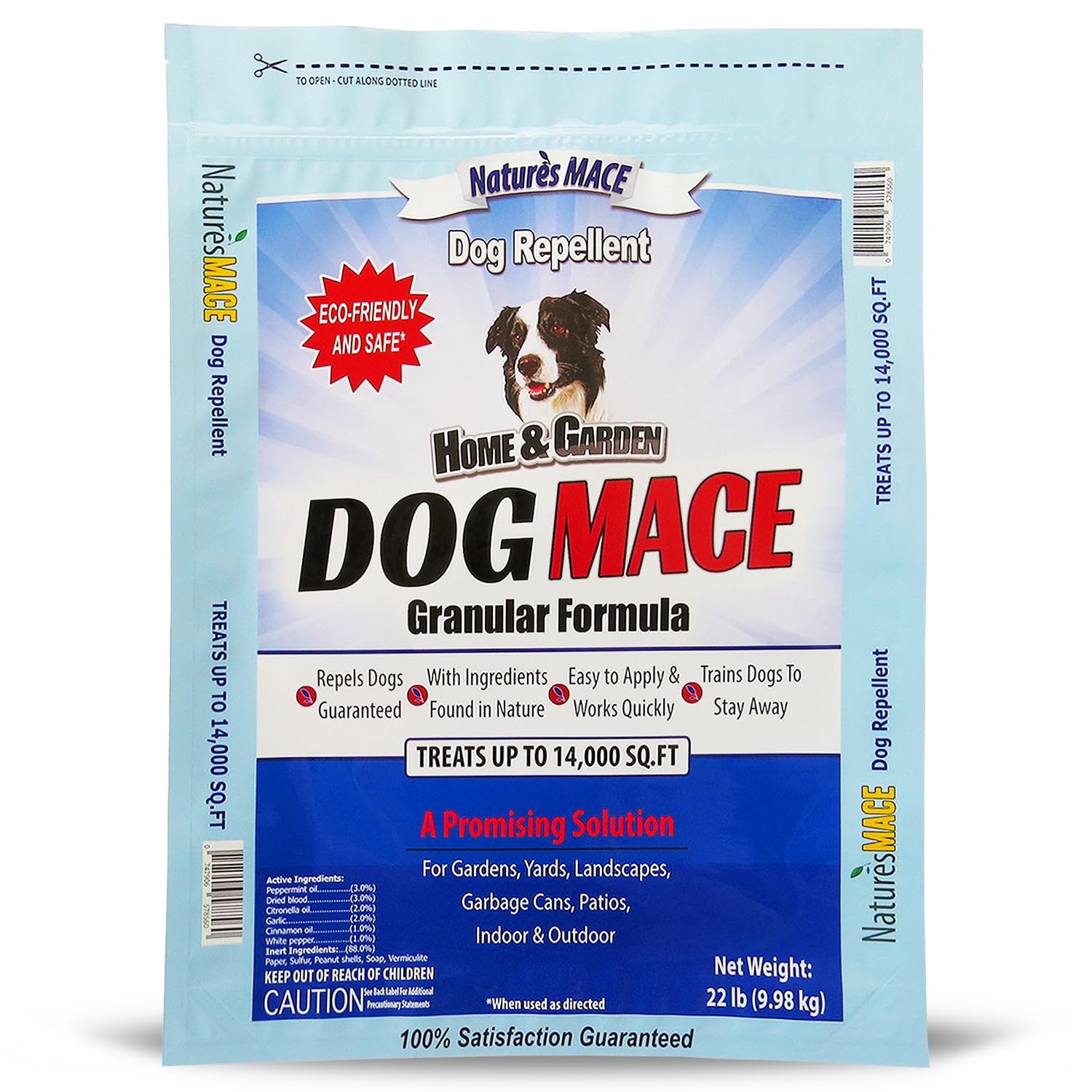 Nature's MACE granulado repelente para perros protege césped y macizos con aroma natural