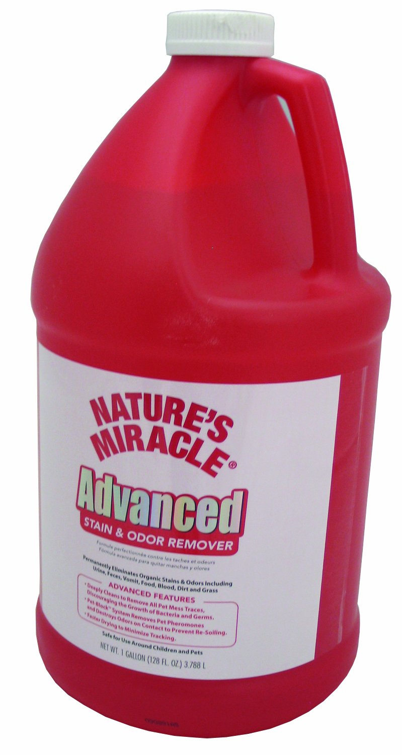 Nature's Miracle botella eliminador avanzado de manchas y olores para alfombras y tapicería