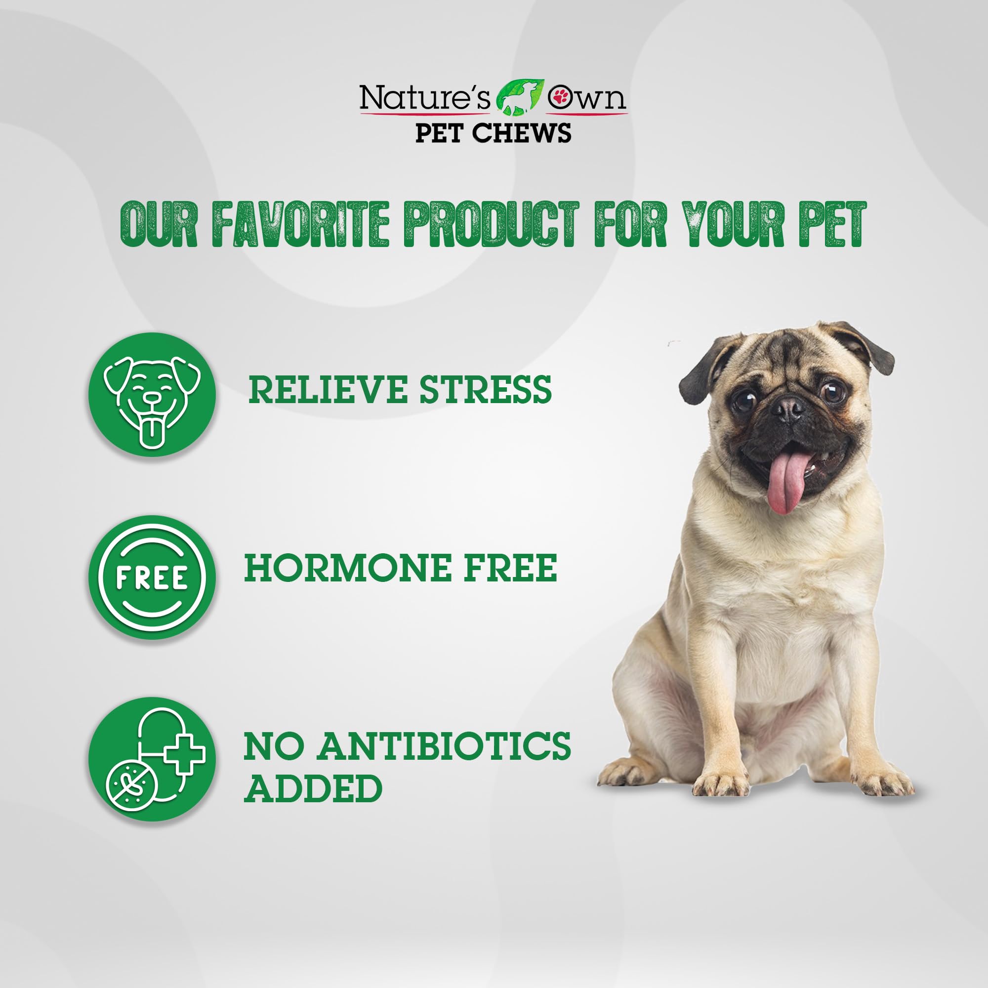 Nature's Own Pet Chews ingredientes 100% naturales