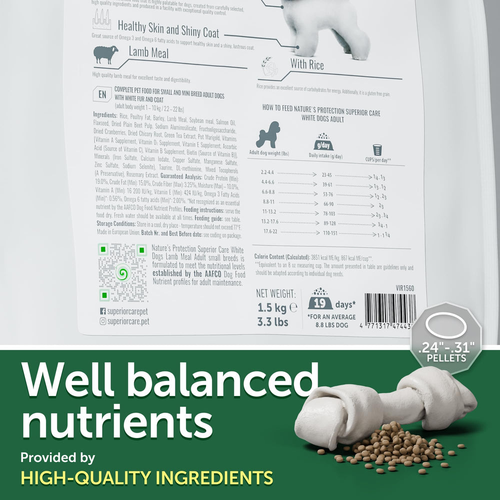 Nature's Protection antioxidantes para fortalecer la inmunidad de perros pequeños.