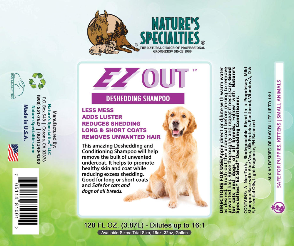 Nature's Specialties EZ Out: aplicación directa para uso rápido y conveniente.