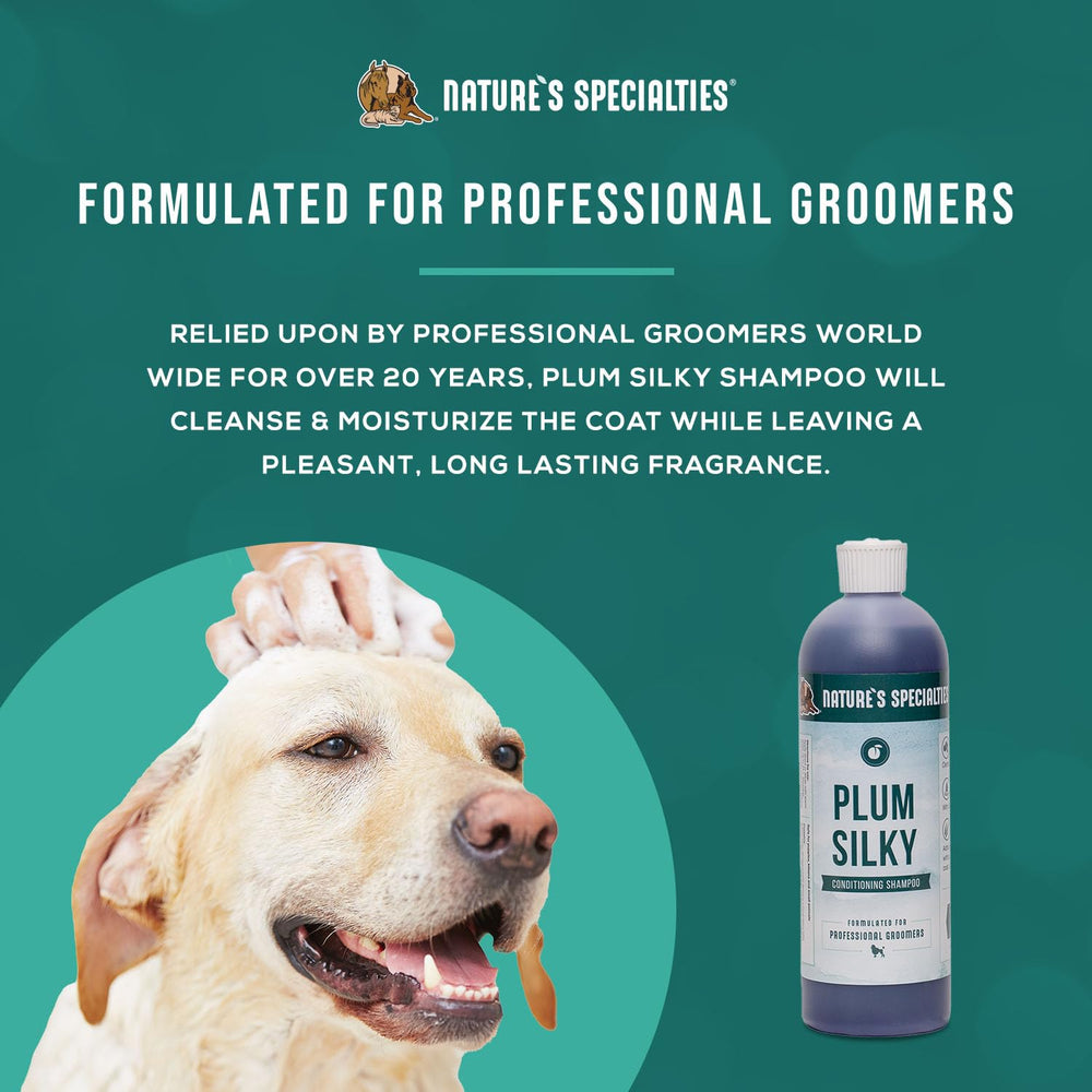 Nature's Specialties Plum Silky: limpieza y acondicionamiento para pelaje manejable