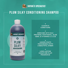 Detalle de dilución con agua tibia para Plum Silky Ultra Concentrado.