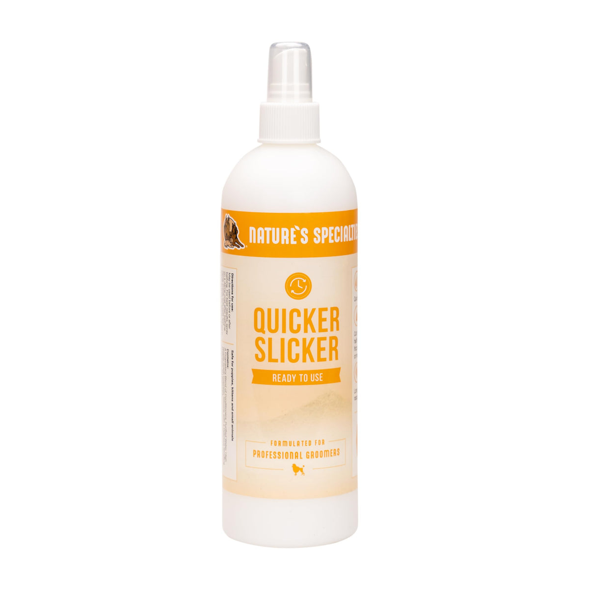Nature's Specialties Quicker Slicker, botella spray para desenredar rápido y fácil.