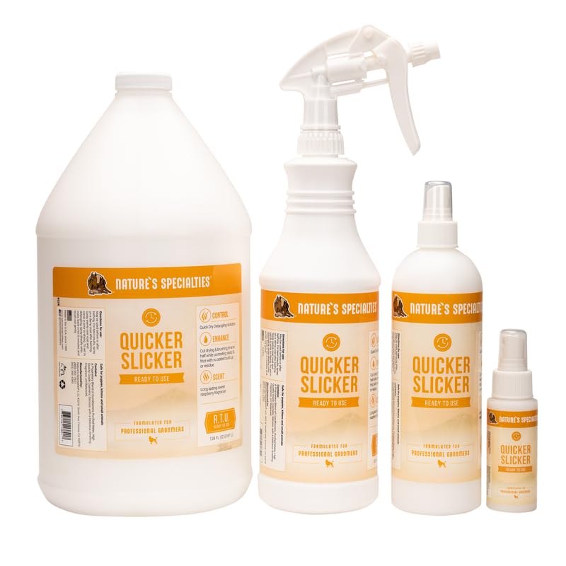 Nature's Specialties Quicker Slicker, fórmula con pH balanceado para uso profesional.