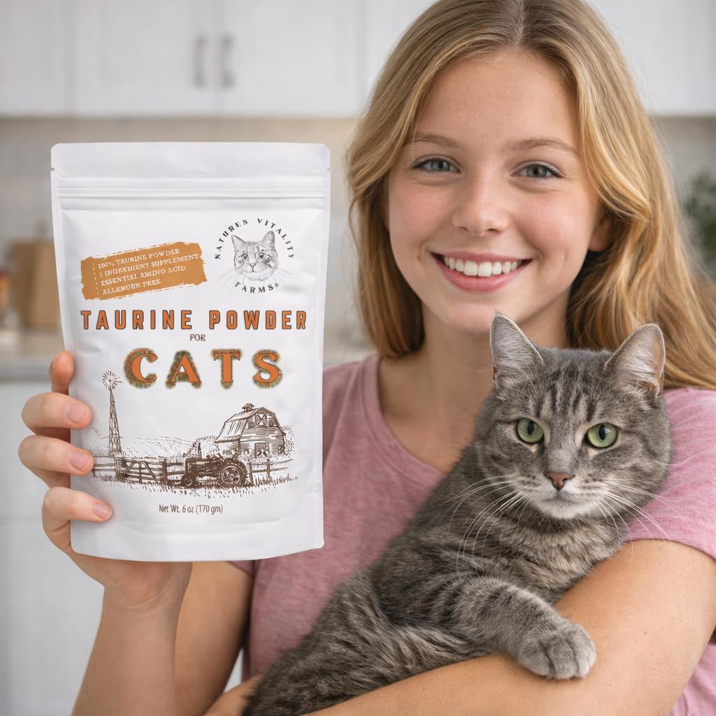 Taurina para gatitos, apoyo durante el crecimiento.
