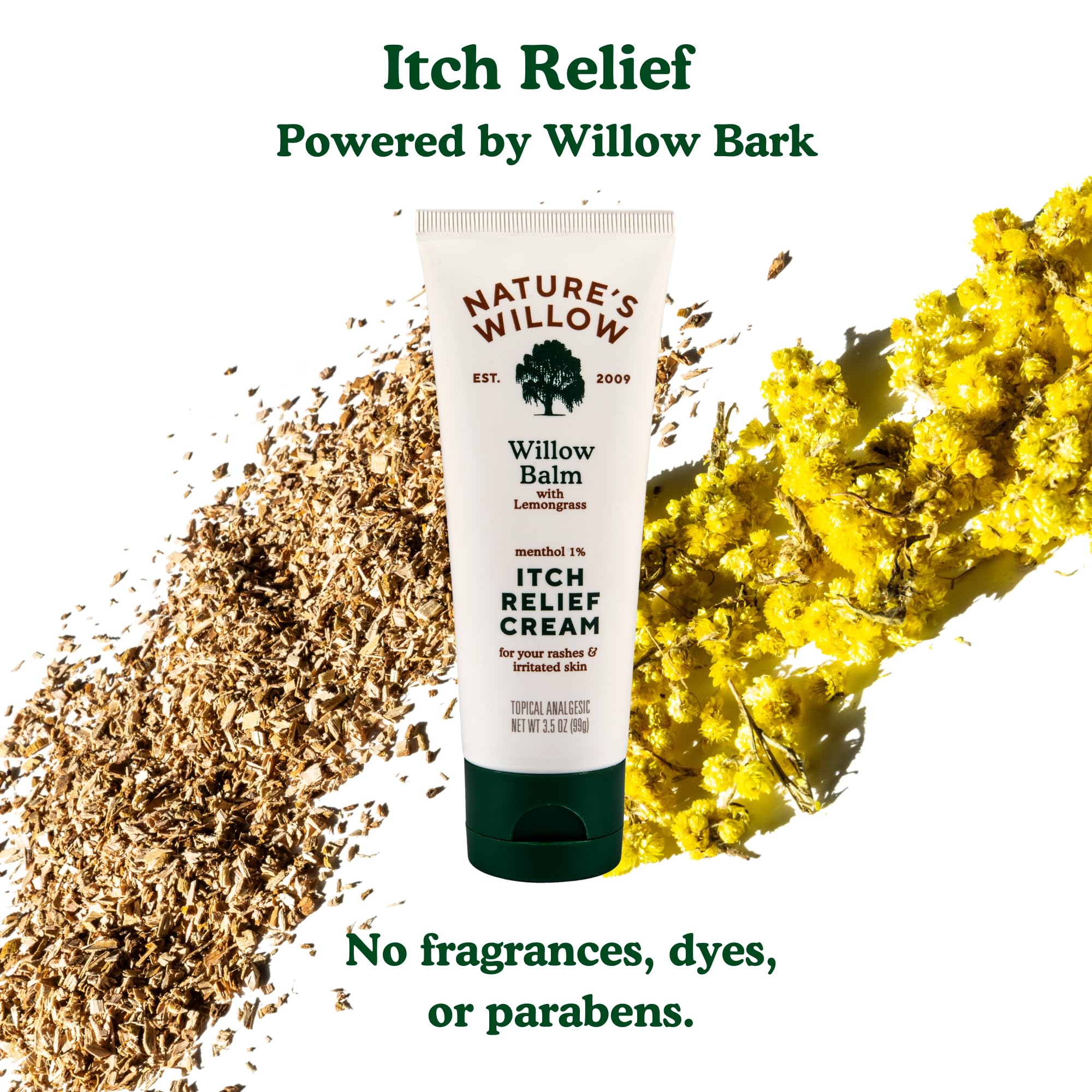Nature's Willow usa ingredientes naturales que cuidan la piel.