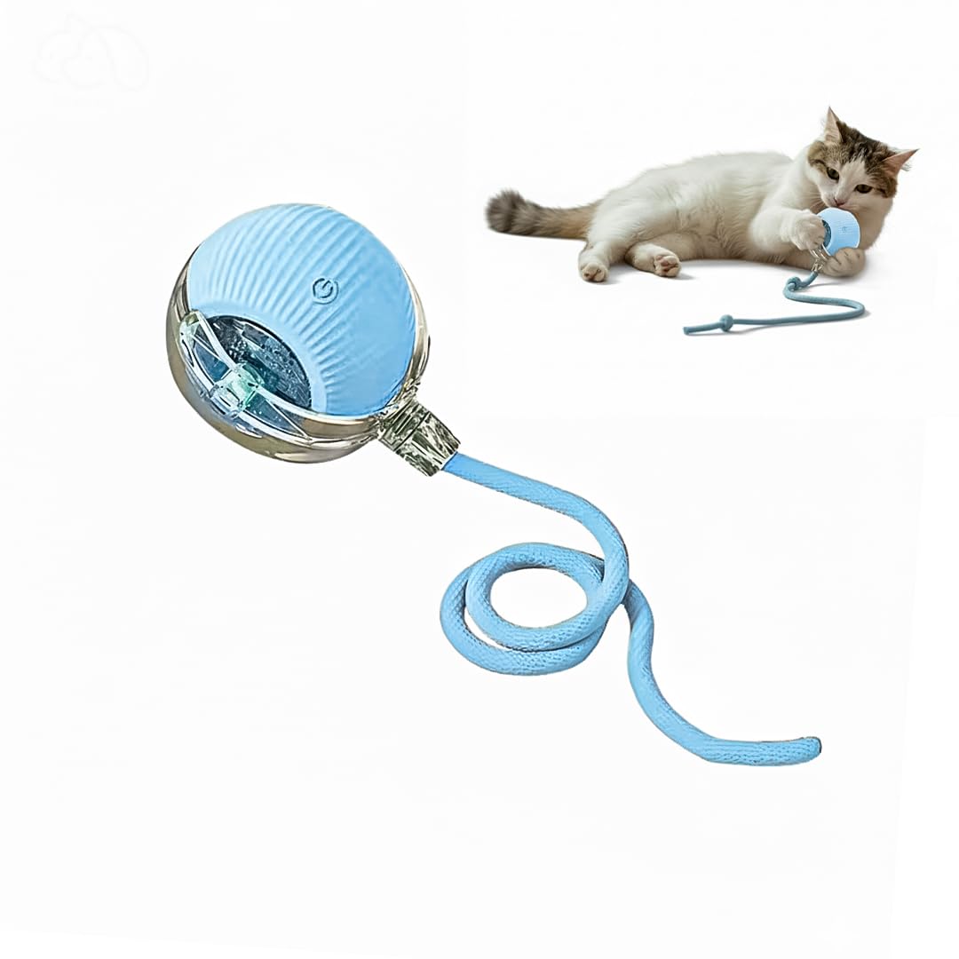 NatureTails bola interactiva para gatos con movimiento realista, ideal para estimular la caza en interiores.