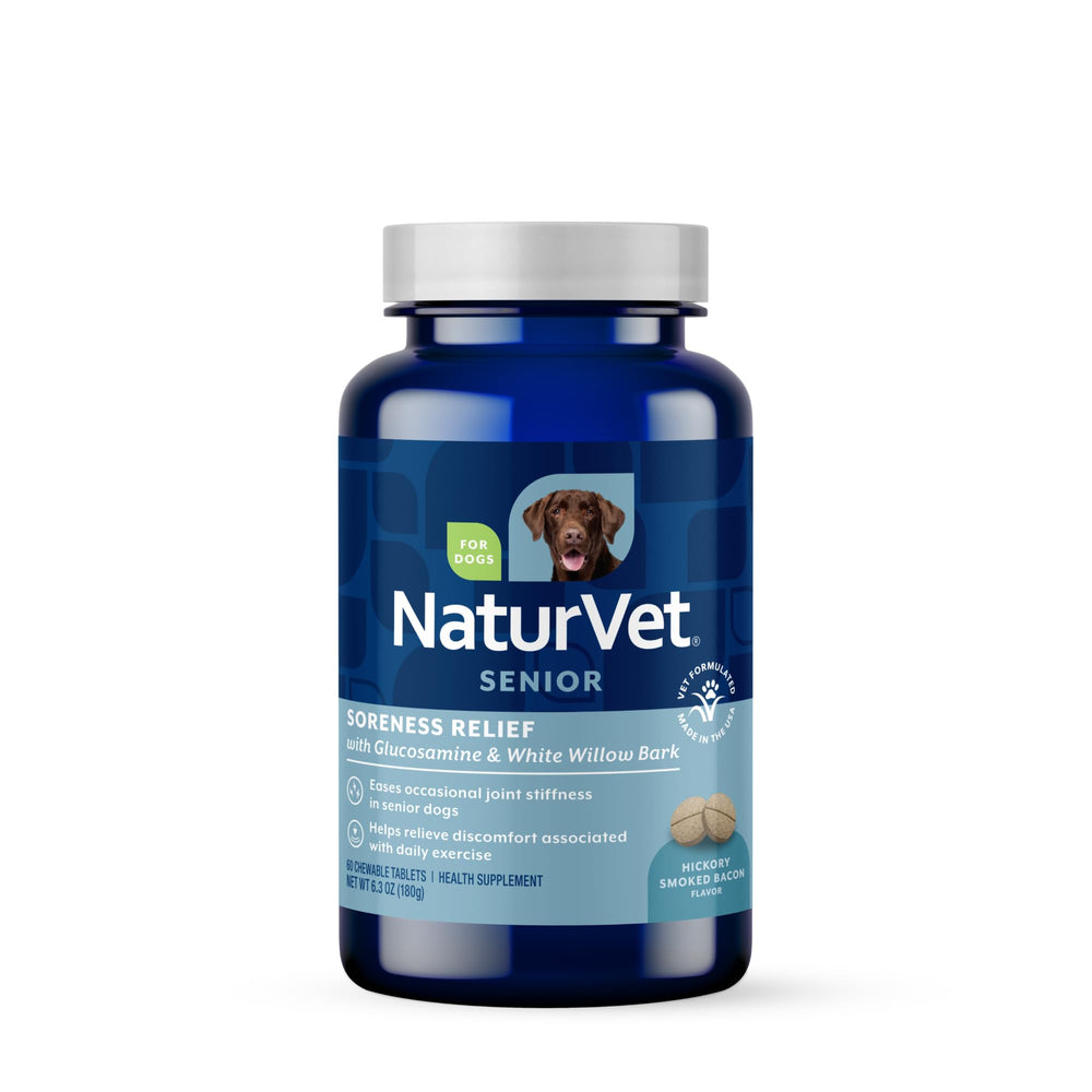 NaturVet Soreness Relief tabletas masticables para alivio de molestias en perros