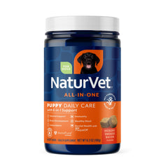 NaturVet All-In-One para cachorros: cuidado diario para huesos y articulaciones.