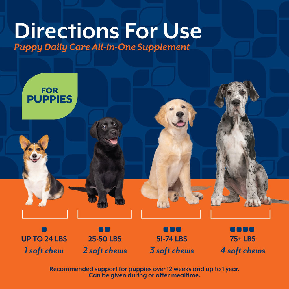 NaturVet All-In-One para cachorros: ProDen PlaqueOff para dientes.