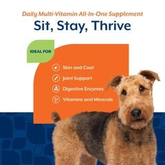 NaturVet All-in-One omega 3-6-9, cuidado de piel y pelaje más saludable