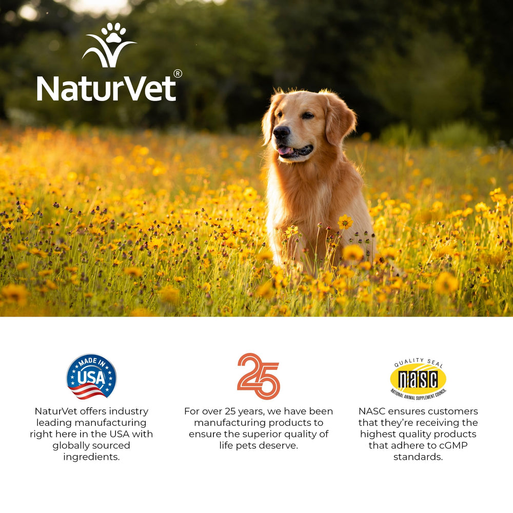 NaturVet Aller-911 uso diario, complemento vitamínico para el cuidado general.