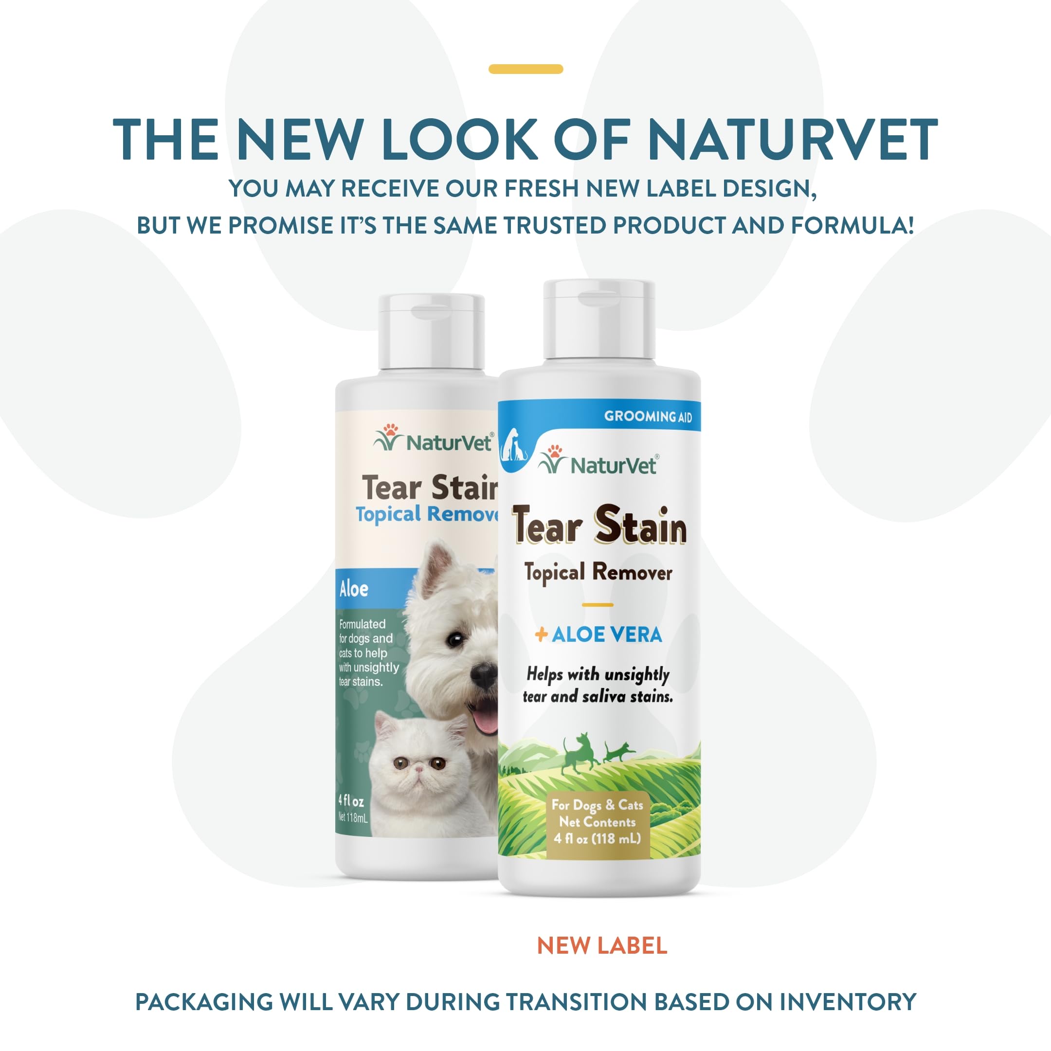 Aplicación tópica suave de NaturVet para ojos de perros y gatos.