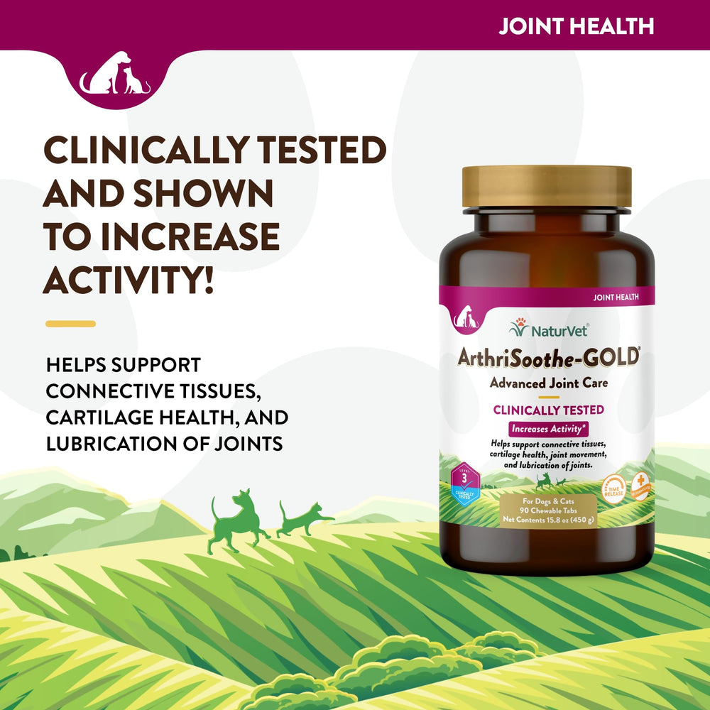 NaturVet ArthriSoothe-GOLD ingredientes clave MSM y glucosamina