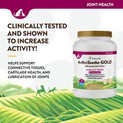 NaturVet ArthriSoothe-Gold para perros: tabletas que apoyan la movilidad y la comodidad.