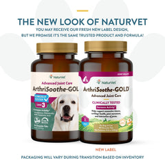 NaturVet ArthriSoothe-GOLD tabletas masticables, sabor agradable