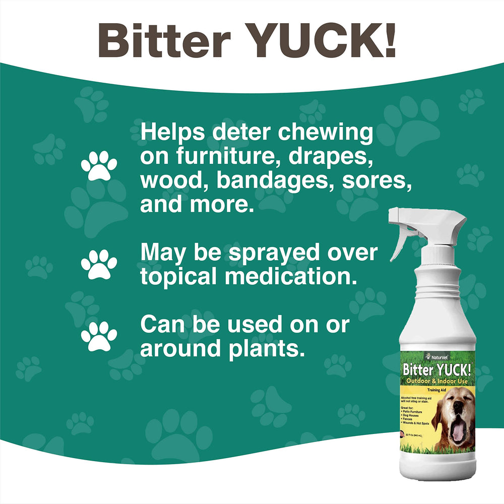 NaturVet Bitter Yuck apto para superficies lavables del hogar