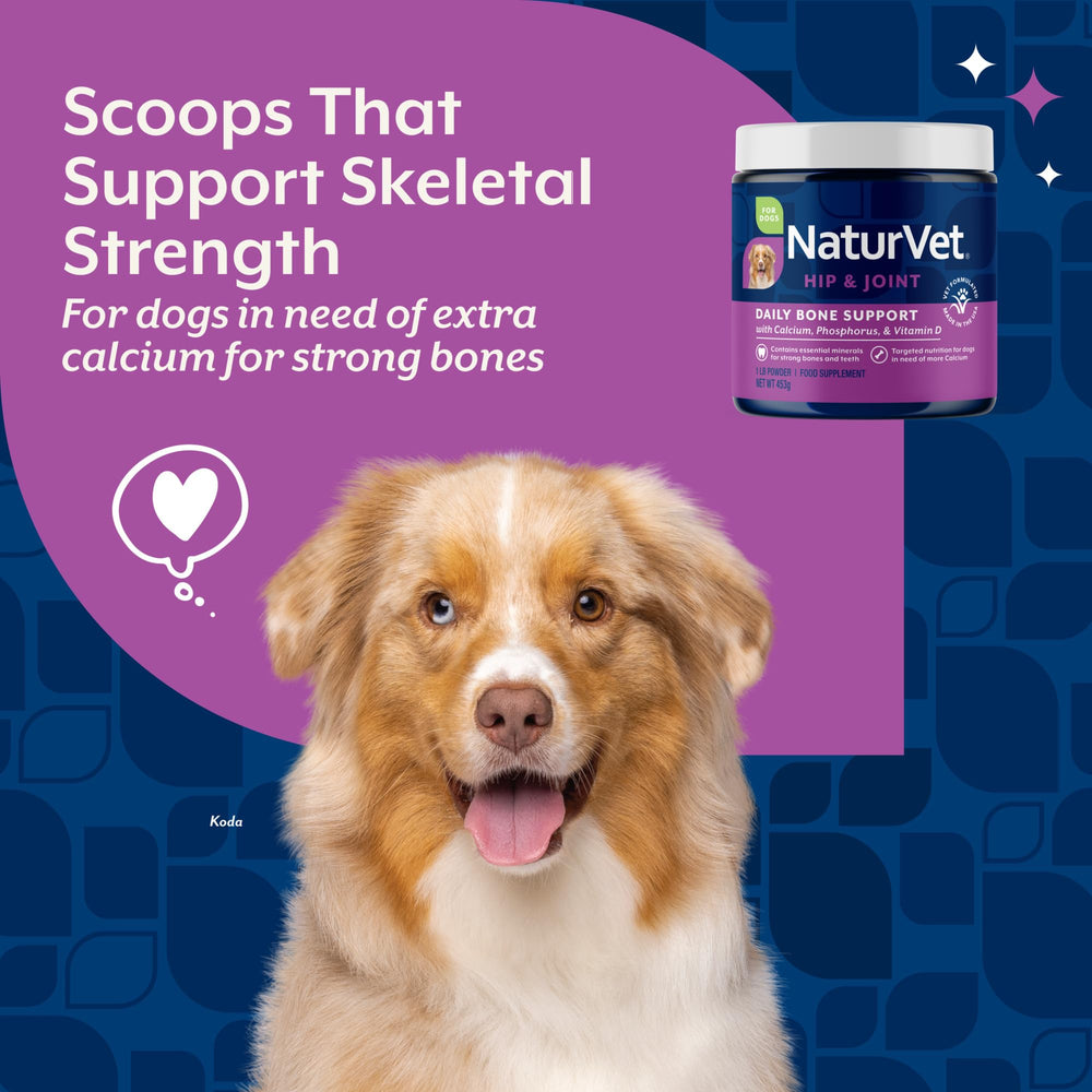NaturVet Calcio y Fósforo para perros: huesos fuertes con minerales esenciales