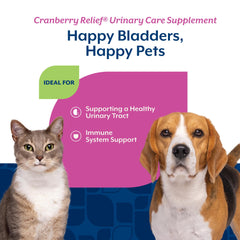 NaturVet Cranberry Relief Plus Echinacea: polvo espolvoreado en comida para apoyo urinario.