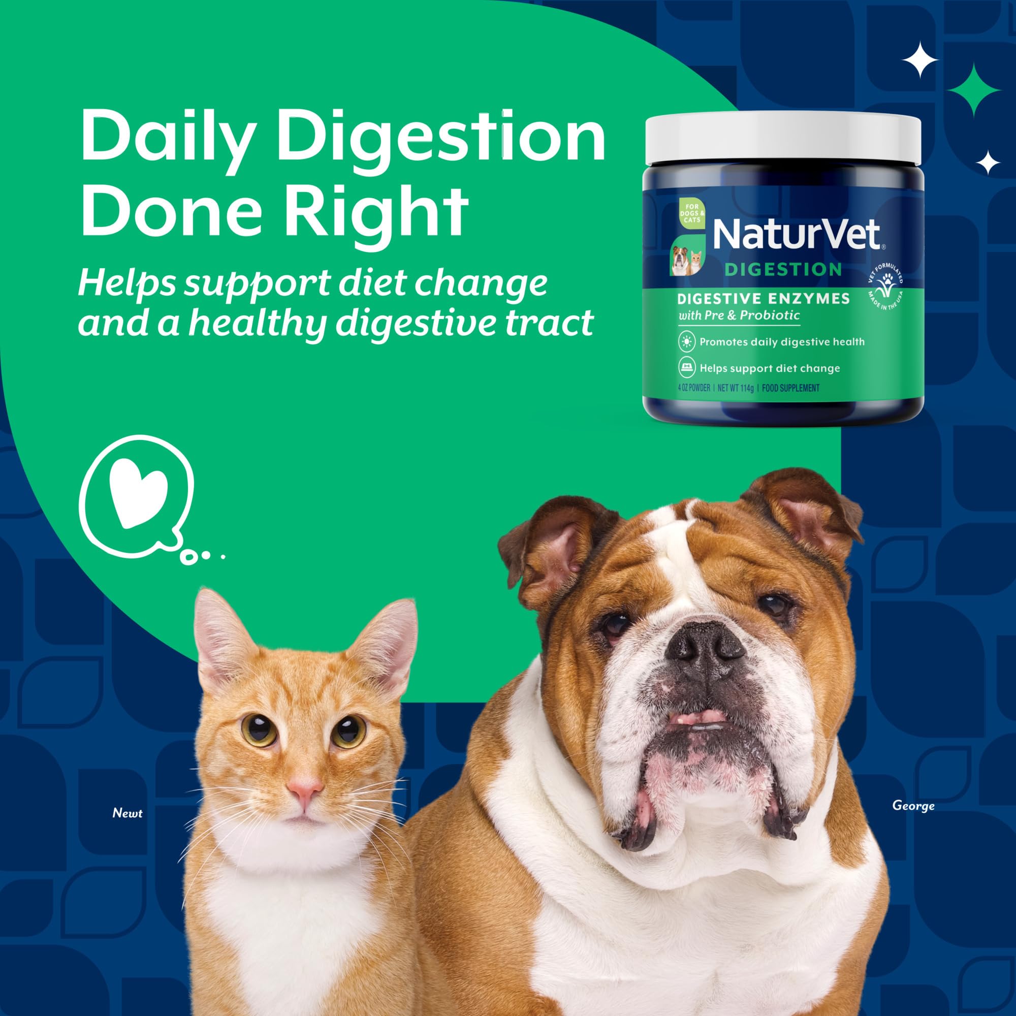 NaturVet enzimas digestivas para perros durante cambios de dieta