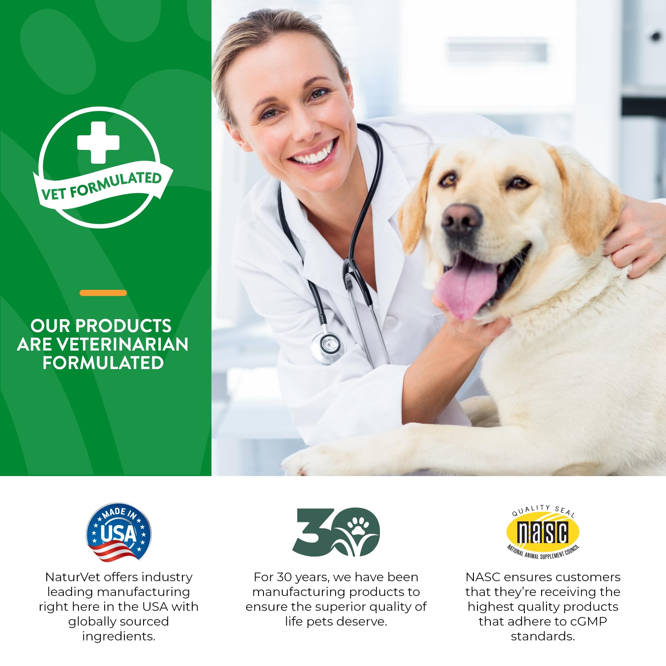 NaturVet etiqueta clara con beneficios digestivos y modo de uso.