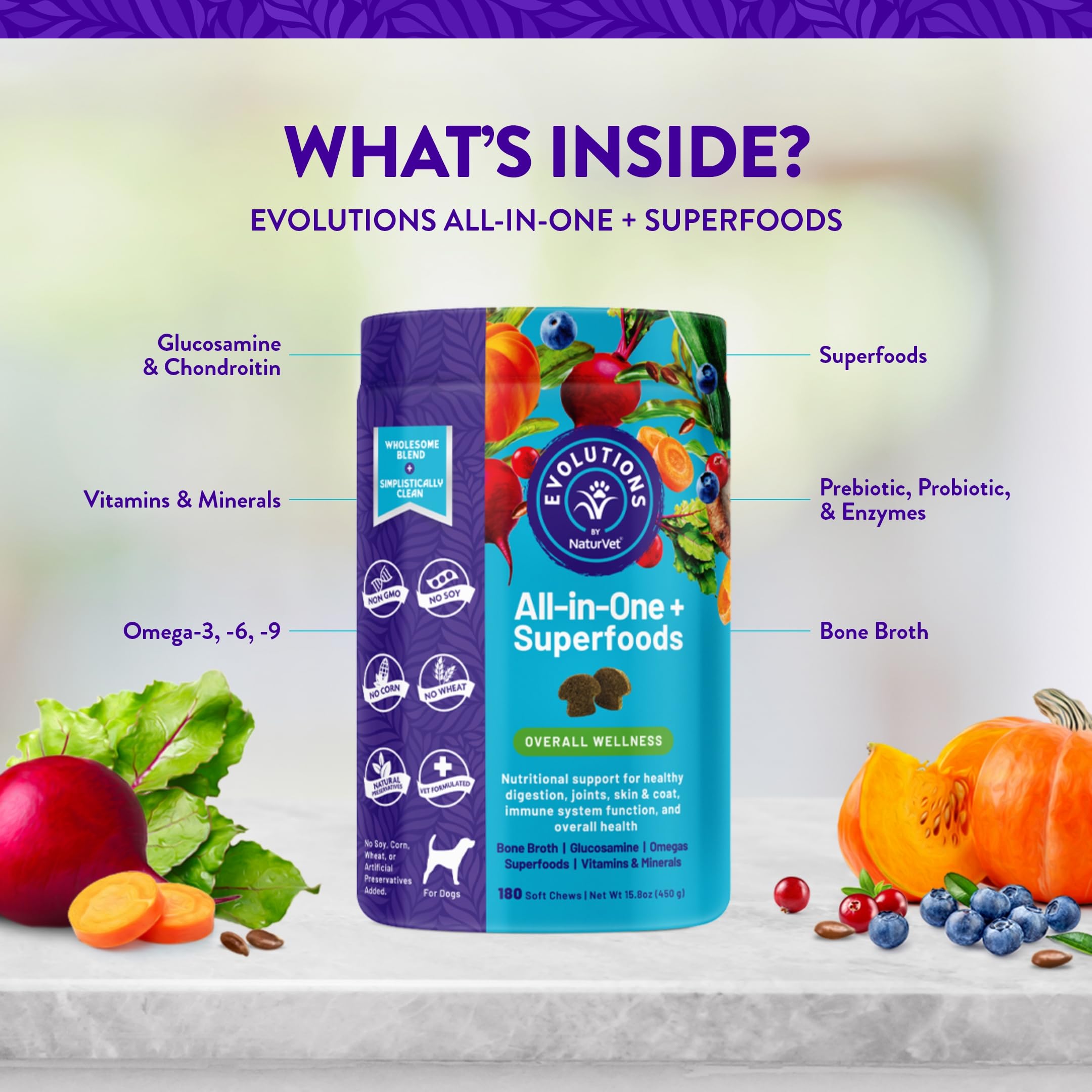 NaturVet Evolutions Digestivo: flora intestinal equilibrada para comodidad diaria