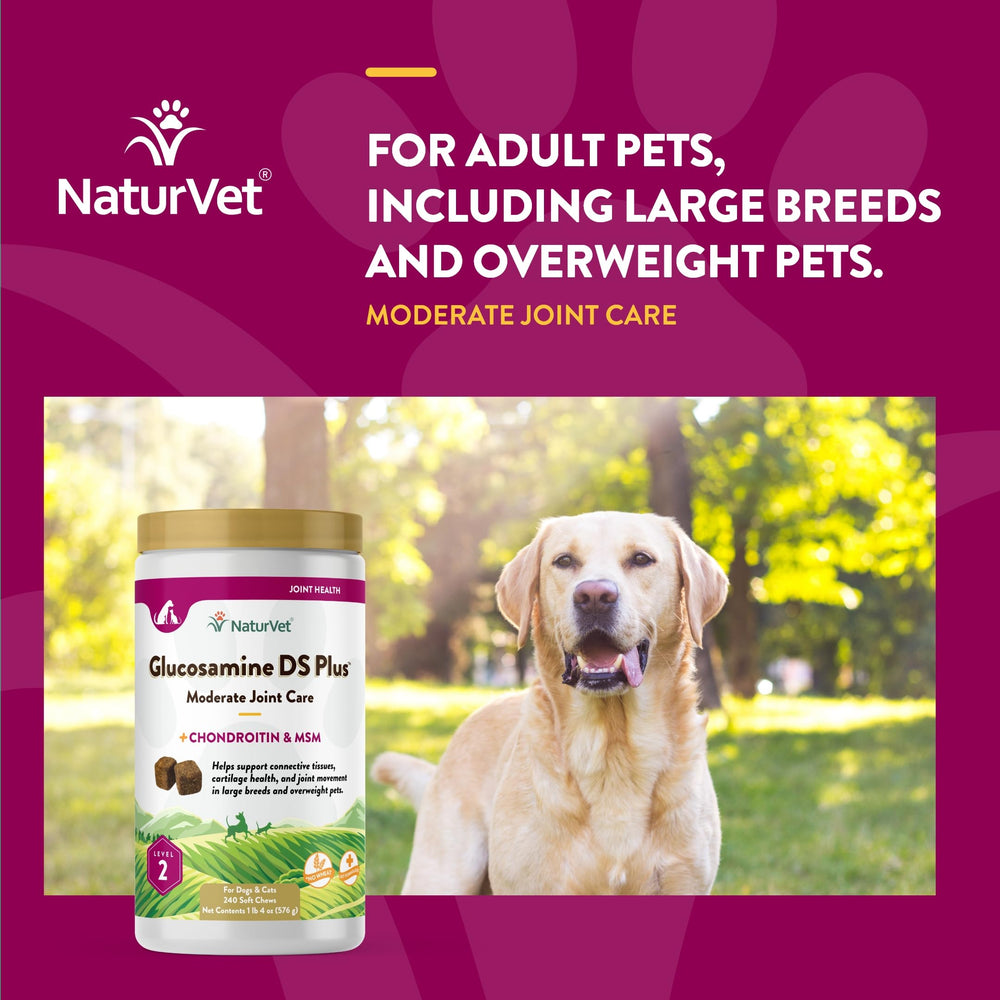 NaturVet Glucosamina DS Plus: tapa hermética para mantener la frescura entre tomas.