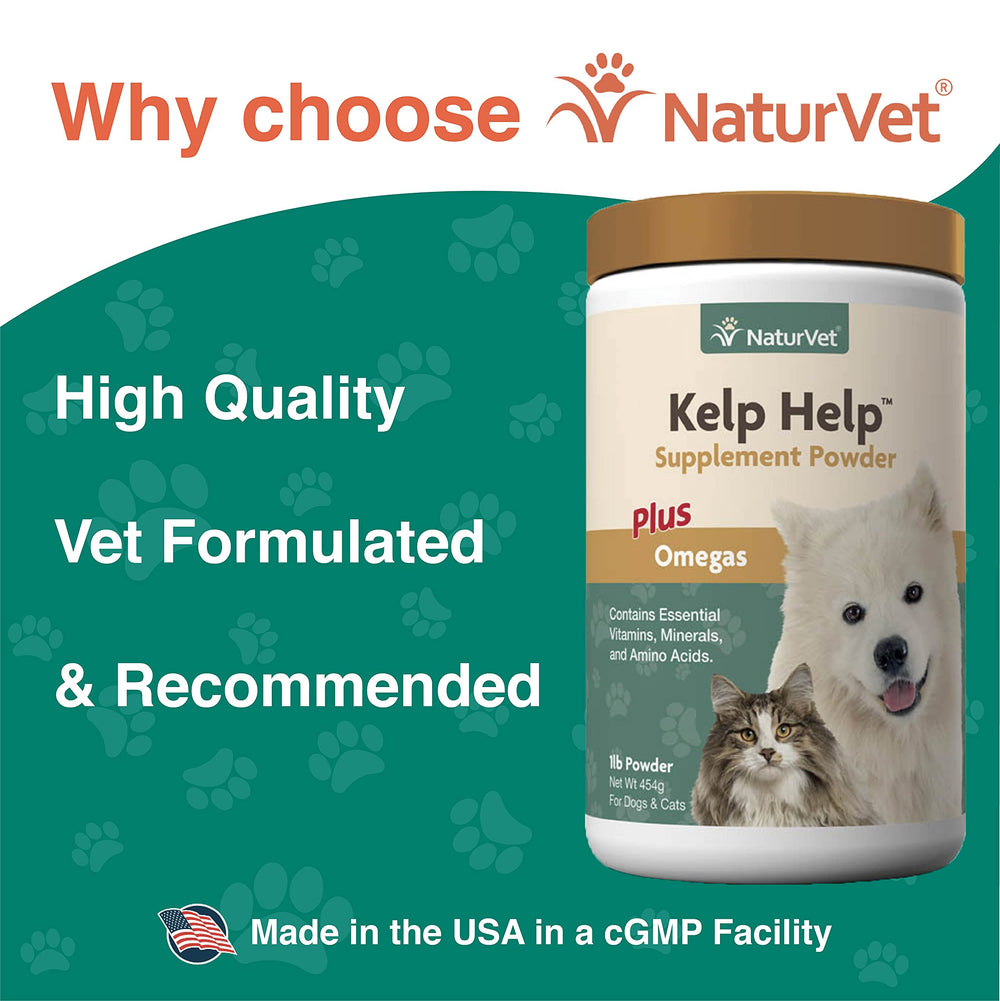 NaturVet Kelp Help Plus Omegas, brillo del pelaje tras el uso regular.