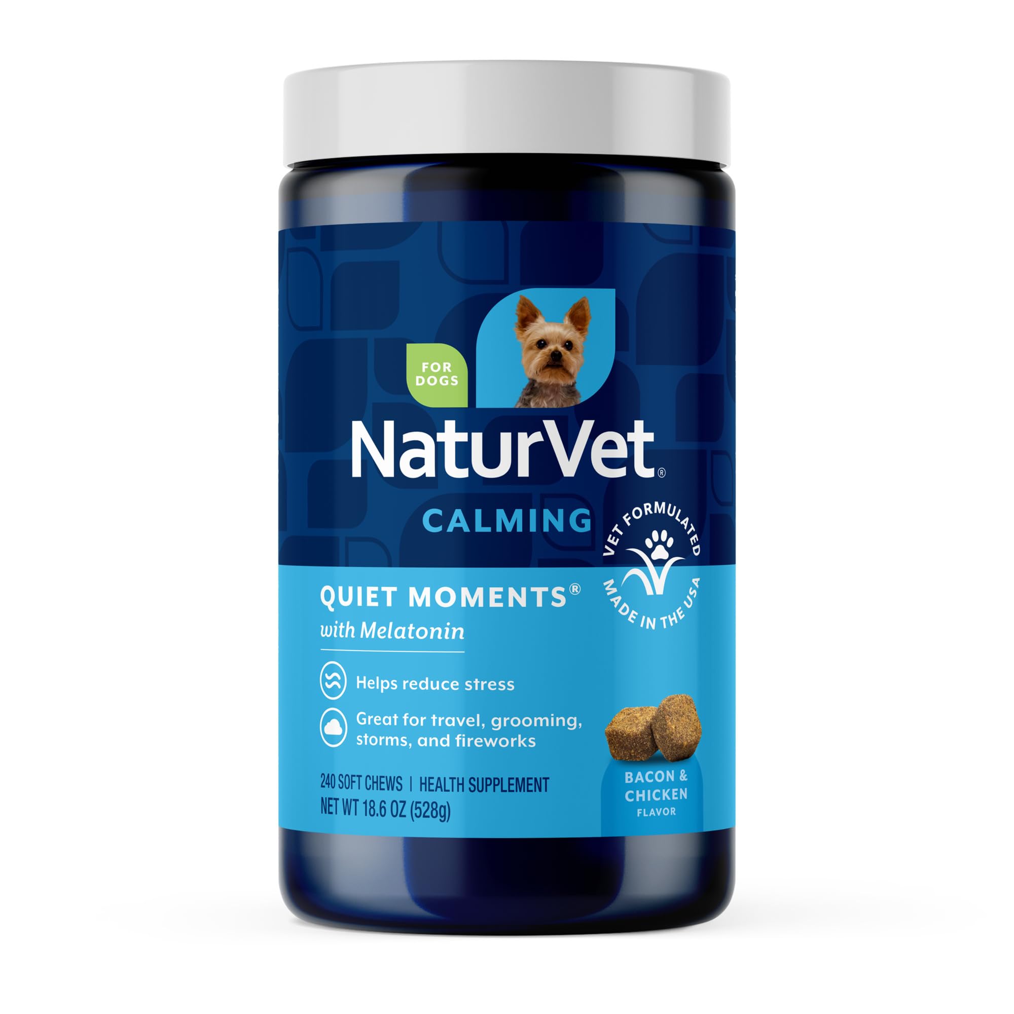 NaturVet Momentos Tranquilos – jarra para perros, calma suave durante visitas