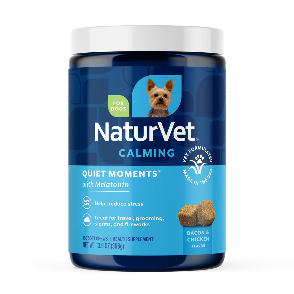 NaturVet Momentos Tranquilos: lata para perro, ayuda a calmar durante tormentas.