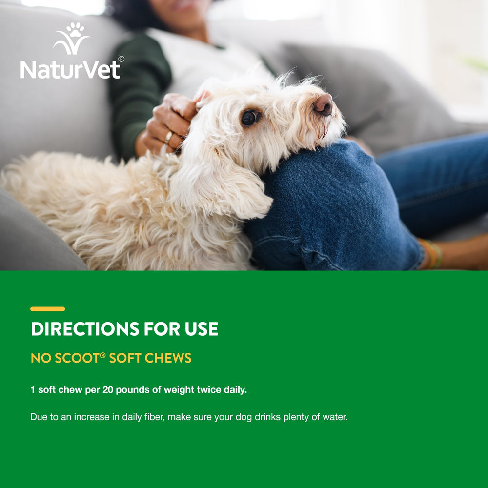 NaturVet No Scoot: complemento de fibra para una dieta diaria.
